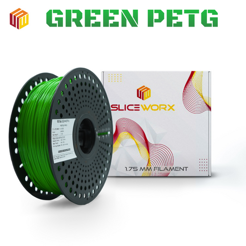 SLICEWORX - PETG GREEN Filament 1.75 mm for FDM Printers