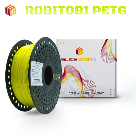 SLICEWORX - PETG ROBITOBI Green Filament 1.75 mm for FDM Printers