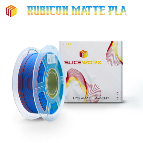 Sliceworx PLA Matte TriColor Filament 1.75 mm - RUBICON Blue-Pink-Gold Matte PLA (Copy)